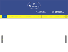 Tablet Screenshot of newmansgarage.co.uk